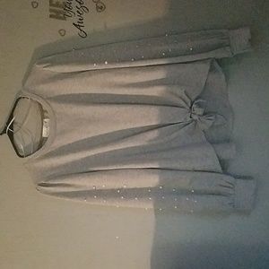 Pearl sleeved sweater